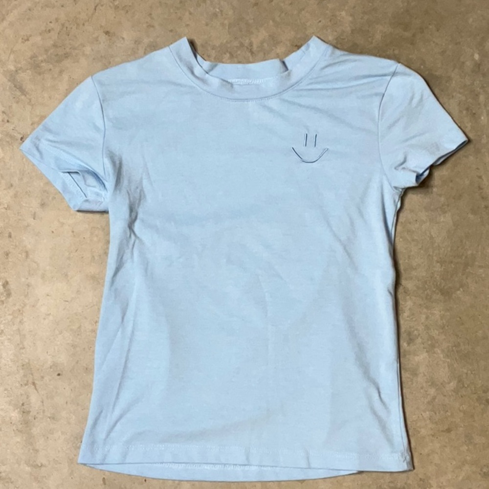 Icecream Light Blue Kids Short Sleeve Tee Size Small 6-8